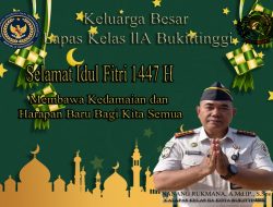 Dari Balik Jeruji Bukittinggi: Nanang Rukmana dan Staf Lapas Kelas IIA Sampaikan Salam Idul Fitri 1447 H/2026, Mohon Maaf Lahir Batin untuk Warga Binaan dan Keluarga
