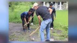Petugas Lapas Bukittinggi Gelar Bakti Sosial Bersih-Bersih Masjid Baitussalam dalam Rangka HBP ke-62