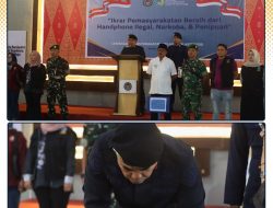 LAPAS KELAS IIA BUKITTINGGI GELAR IKRAR DAN PENGUATAN PENGAWASAN PEMASYARAKATAN BERSIH DARI HANDPHONE ILEGAL, NARKOBA, DAN PENIPUAN
